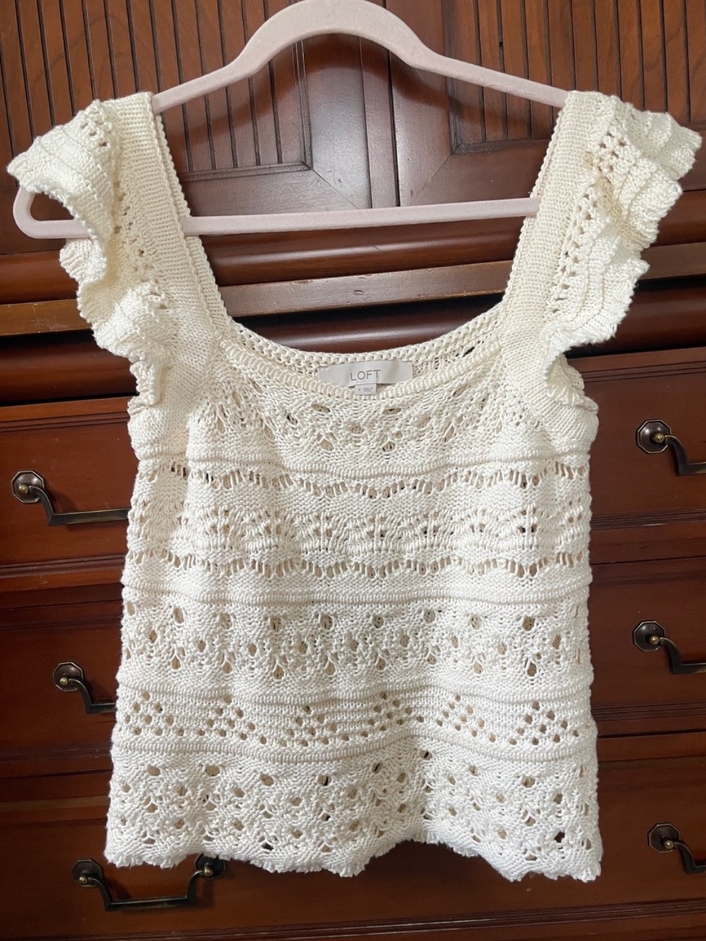 LOFT crochet top